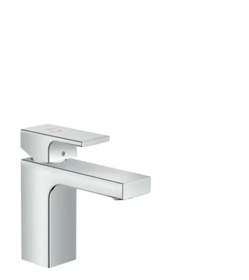 Hansgrohe Einhebel-Waschtischmischer in Chrom mit isolierter Wasserführung und Zugstangen-Ablaufgarnitur. Modernes Design für Badezimmeranwendungen.